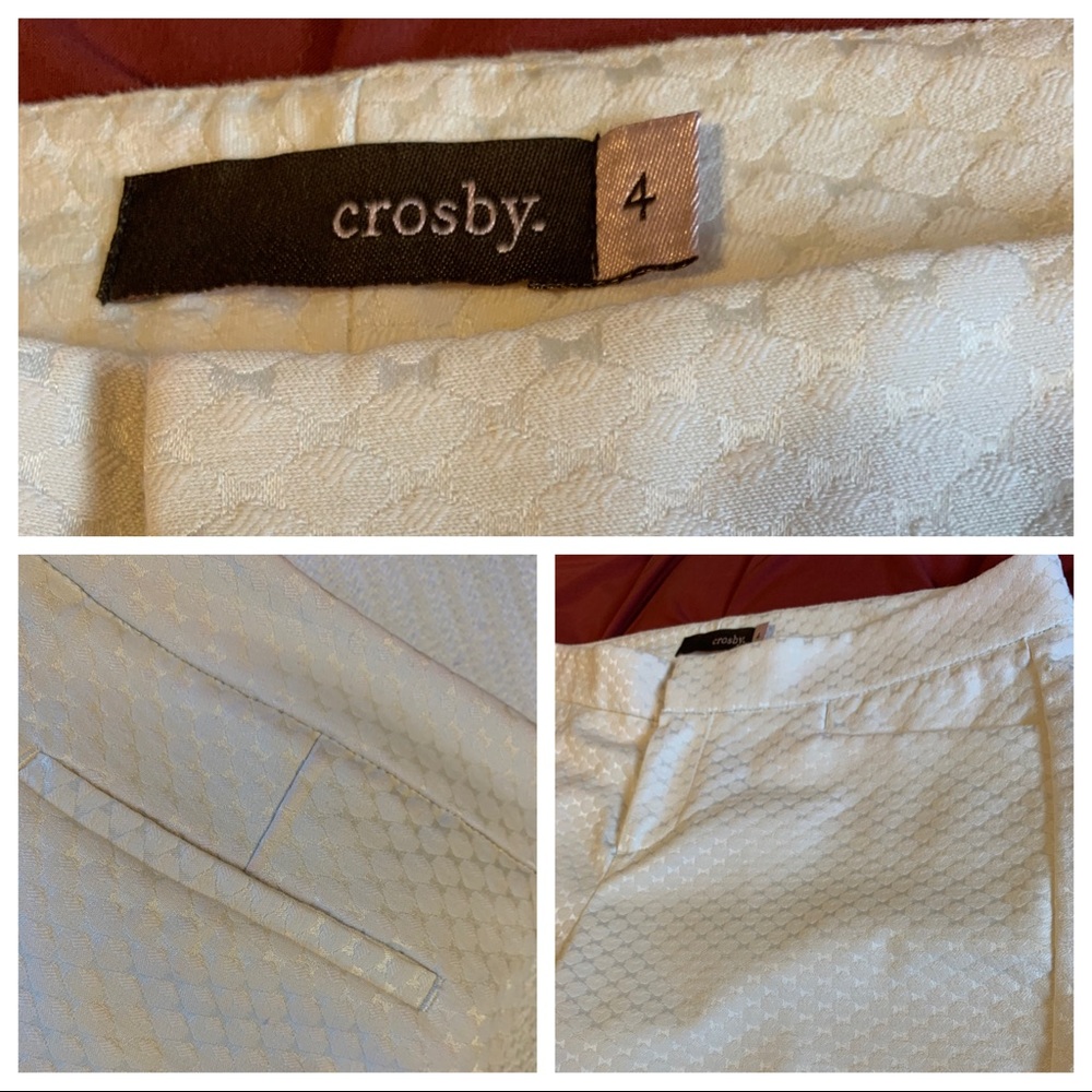 Crosby “Beck” Jacquard Skinny Dress Pant EUC